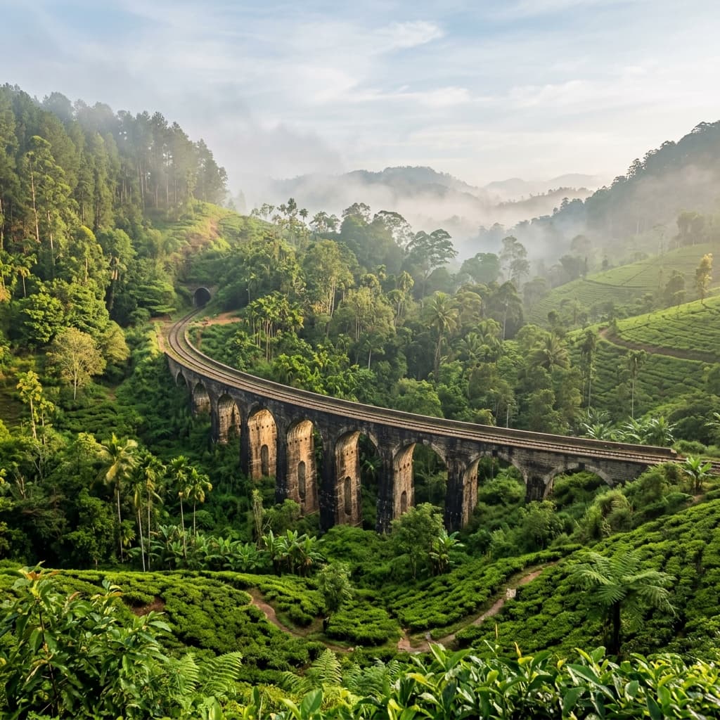 Ella, Sri Lanka — Tea hills & nine arches