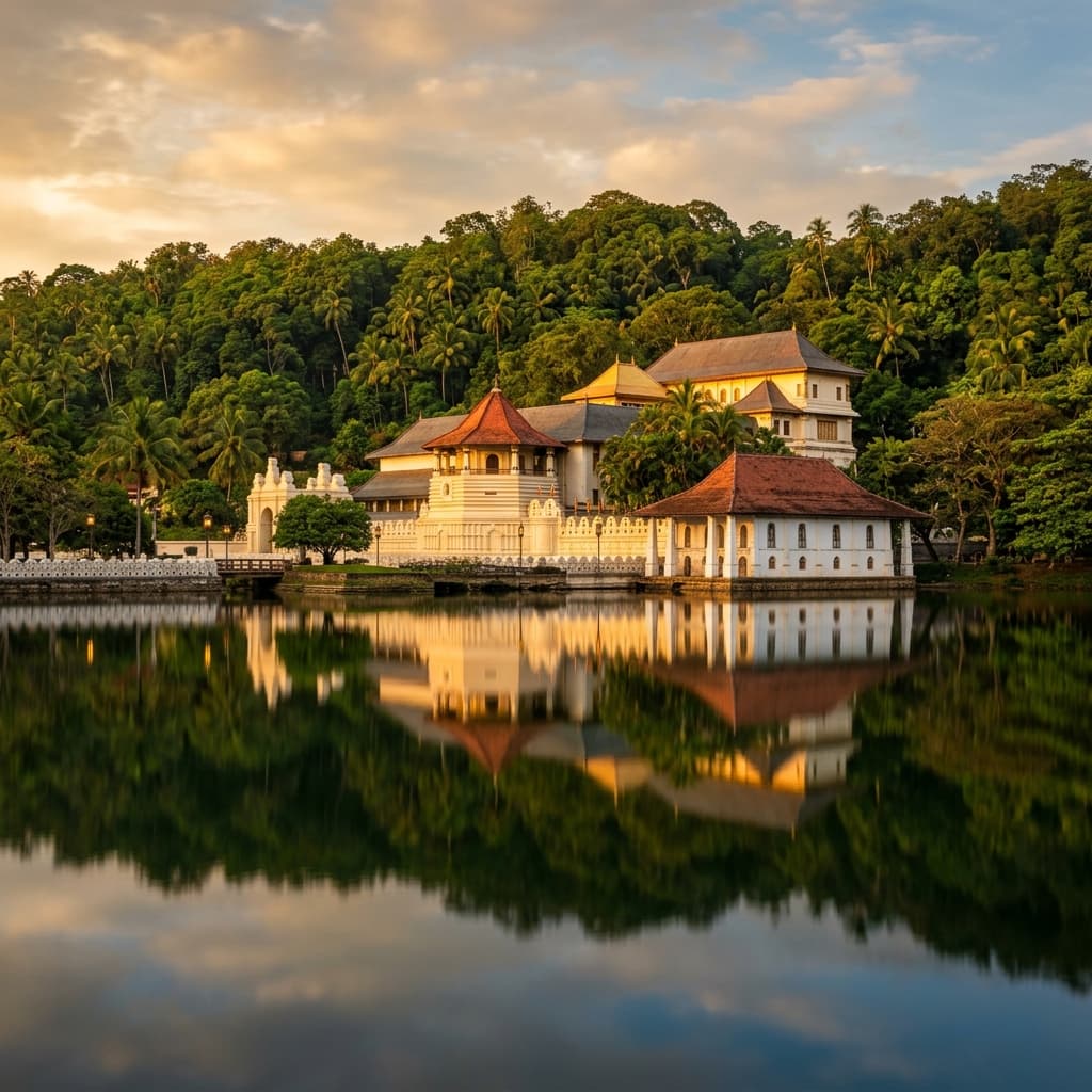 Kandy, Sri Lanka — Lake, temple & culture